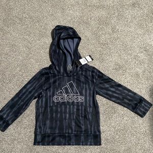 New Boys Adidas Hoodie Hooded Sweatshirt Pullover
